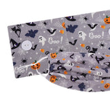 Button Headband with Face Mask Halloween Hair Band Gray