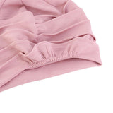 Night Sleep Cap Cotton Head Cover Hair Loss Soft Stretchy Cap Pink