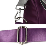 Womens Multi Pocket Cross Body Shoulder Bag Messenger Bag Handbag Purple