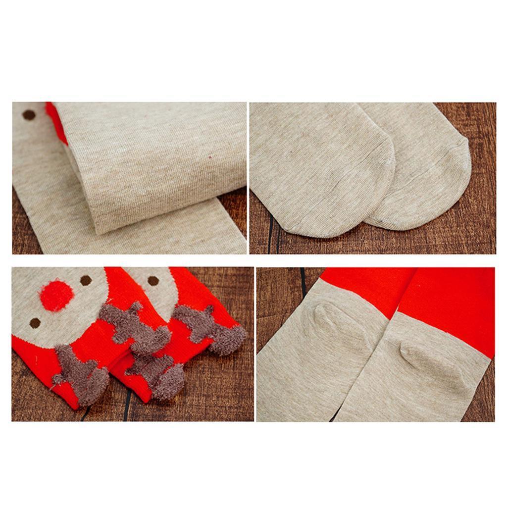 1 or 4 Pairs Ladies Womens Sock Novelty Design Cotton Blend Socks One Size Wapiti