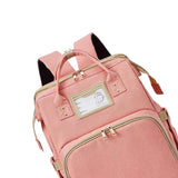 Baby Foldable Bassinet Bed Baby Diaper Bag Backpack Changing Pink