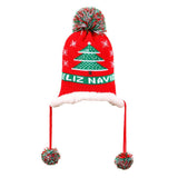 Baby Knit Hat Christmas Tree, Santa Clause, Crochet Knit Beanie Red