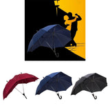 Maxbell Automatic Open Umbrella Anti-UV Rain Windproof Couple's Umbrella Large Red