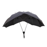 Automatic Open Umbrella Anti-UV Rain Windproof Couple's Umbrella Large Black