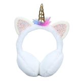 Adult Kid Winter Women Girl Faux Fur Earmuff Ear Warmer Plush White