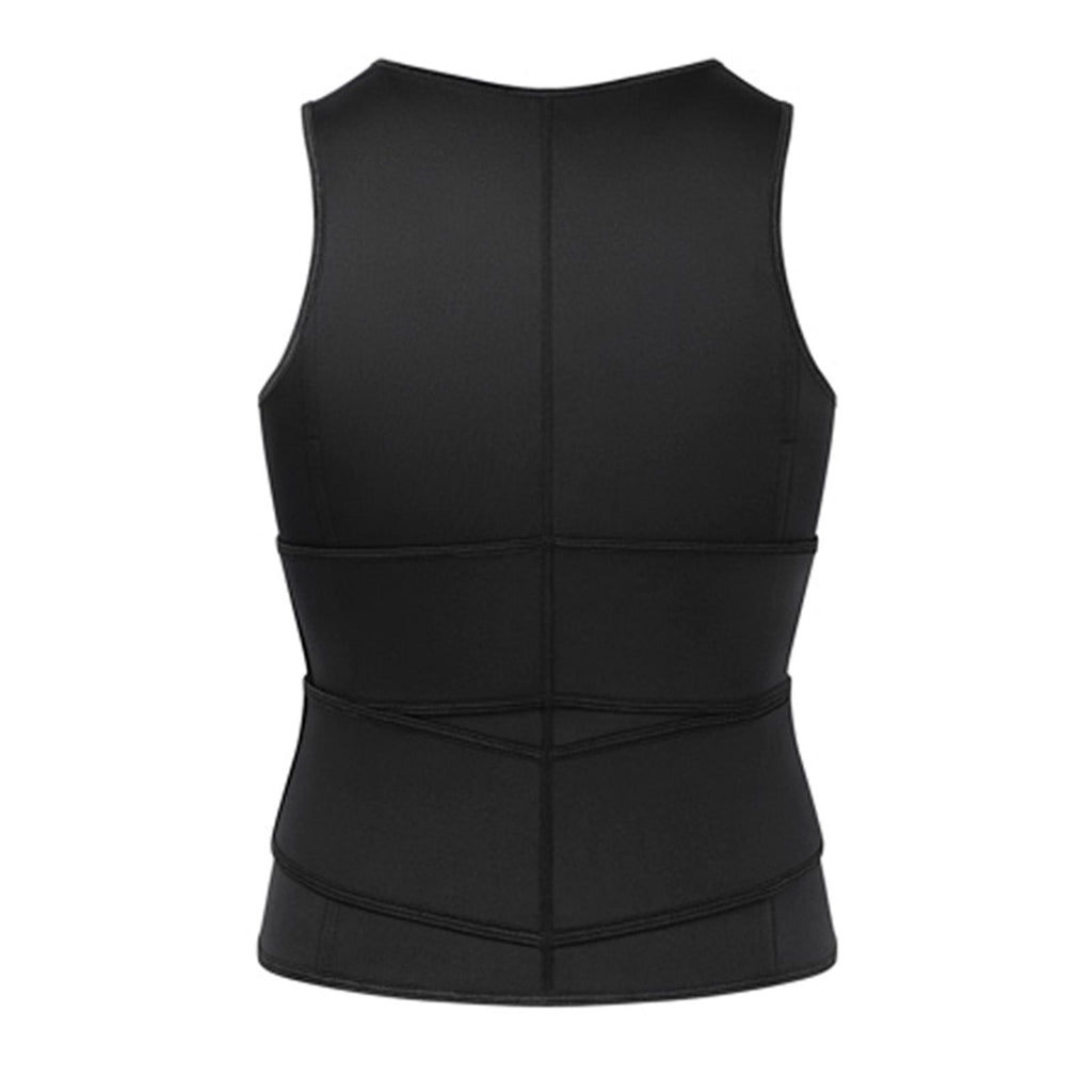 Men's Sauna Suit Sweat Vest - Neoprene Waist Trainer Shirt For Weight Loss & Fitness