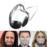 Durable Mask Face Shield Combine Reusable Face Mask Cover Clear Safe Black