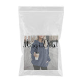 Maxbell 2020 New Women Pullover Fuzzy Fleece Sweatshirt Hoodie L Blue
