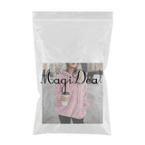 Maxbell 2020 New Women Pullover Fuzzy Fleece Sweatshirt Hoodie L Pink