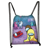 Maxbell Drawstring Bag Travel Backpack String Gym Sack F