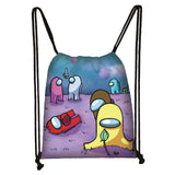 Maxbell Drawstring Bag Travel Backpack String Gym Sack F