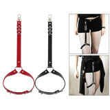 Leather Leg Garter Body Strap Harness Belt Bridal Costumes Suspender Red