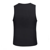 Men Zipper Sauna Sweat Trainer Vest Neoprene Yoga Thermal Body Shaper S