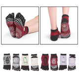 Maxbell Yoga Socks Non Slip Pilates Massage Socks with Grip Exercise Gym  Grey