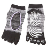 Maxbell Yoga Socks Non Slip Pilates Massage Socks with Grip Exercise Gym  Grey