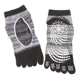 Maxbell Yoga Socks Non Slip Pilates Massage Socks with Grip Exercise Gym  Grey