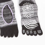 Maxbell Yoga Socks Non Slip Pilates Massage Socks with Grip Exercise Gym  Grey