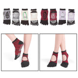 Maxbell Yoga Socks Non Slip Pilates Massage Socks with Grip Exercise Gym  Grey
