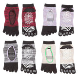 Maxbell Yoga Socks Non Slip Pilates Massage Socks with Grip Exercise Gym  Grey