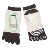 Maxbell Yoga Socks Non Slip Pilates Massage Socks with Grip Exercise Gym  Khaki