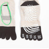 Maxbell Yoga Socks Non Slip Pilates Massage Socks with Grip Exercise Gym  Khaki