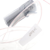 LED Visor Glasses Cyberpunk Cybergoth Goggles Cosplay Party Eyewear White