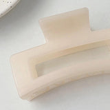 Half Claw Hair Clip Acrylic Hair Jaw Paw Hair Accessories Beige