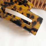 Half Claw Hair Clip Acrylic Hair Jaw Paw Hair Accessories Dark Leopard