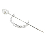 Womens Hair Cuff Bun Cage Hair Bun Holder Hair Stick Pins Small Silver