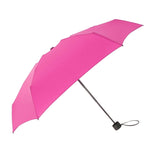 Portable Folding Umbrella Windproof Anti UV Rain Compact Parasol Rose Red