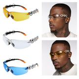 Frameless Crystal Sunglasses PC Sun Glasses Sport Party Supplies Blue Lens