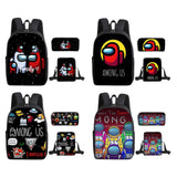 Maxbell 3 Pcs/Set Mens Bag Travel Backpack Gym Sack  Style 1