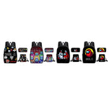 Maxbell 3 Pcs/Set Mens Bag Travel Backpack Gym Sack  Style 1