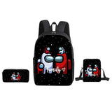 Maxbell 3 Pcs/Set Mens Bag Travel Backpack Gym Sack  Style 1