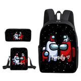 Maxbell 3 Pcs/Set Mens Bag Travel Backpack Gym Sack  Style 1