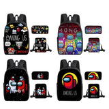 Maxbell 3 Pcs/Set Mens Bag Travel Backpack Gym Sack  Style 1