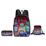 Maxbell 3 Pcs/Set Mens Bag Travel Backpack Gym Sack  Style 3