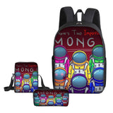 Maxbell 3 Pcs/Set Mens Bag Travel Backpack Gym Sack  Style 3