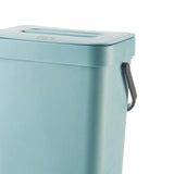 Maxbell  Modern Waste Rubbish Bin Wall Mounted Office Kitchen Trash Can Lid Blue 3L