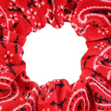 5pcs VELVET HAIR SCRUNCHIES ELASTIC SCRUNCHY HAIR BANDS TIE ROPES Red