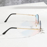 Cloud Sunglasses Lightning Tassel Pendants Colored Lens Eyewear Blue+Pink