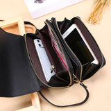 Women Handbag Clutch Crossbody Bag Shoulder Inner Pocket Clutch Black