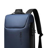 Anti-Theft Laptop Backpack External USB Charge Port Casual Travel Blue