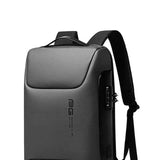 Anti-Theft Laptop Backpack External USB Charge Port Casual Travel Gray