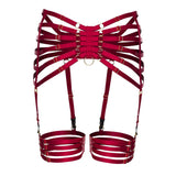 Maxbell Women Underwear Elastic Cage Harness Hollow Suspender Strap Leg Garter Belt
