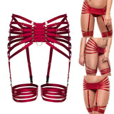 Maxbell Women Underwear Elastic Cage Harness Hollow Suspender Strap Leg Garter Belt