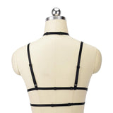 Maxbell Women Body Harness Bra Belt Punk Gothic Bra Bondage Chest Adjustable Strap