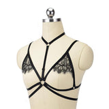 Maxbell Women Body Harness Bra Belt Punk Gothic Bra Bondage Chest Adjustable Strap