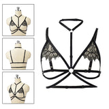 Maxbell Women Body Harness Bra Belt Punk Gothic Bra Bondage Chest Adjustable Strap