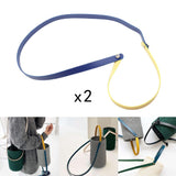 Leather Purse Chain Strap Handle Shoulder Crossbody Bag Handbag Blue Yellow